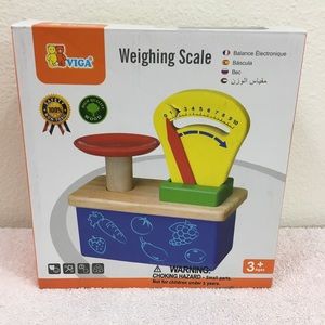 NEW Viga Toys High Quality Non Toxic Wood Weighing Scale Montessori Age 3+ Play